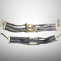 💖Schönes mehrschichtiges Leder Armband LOVE/DREAM & EULE 🦉
