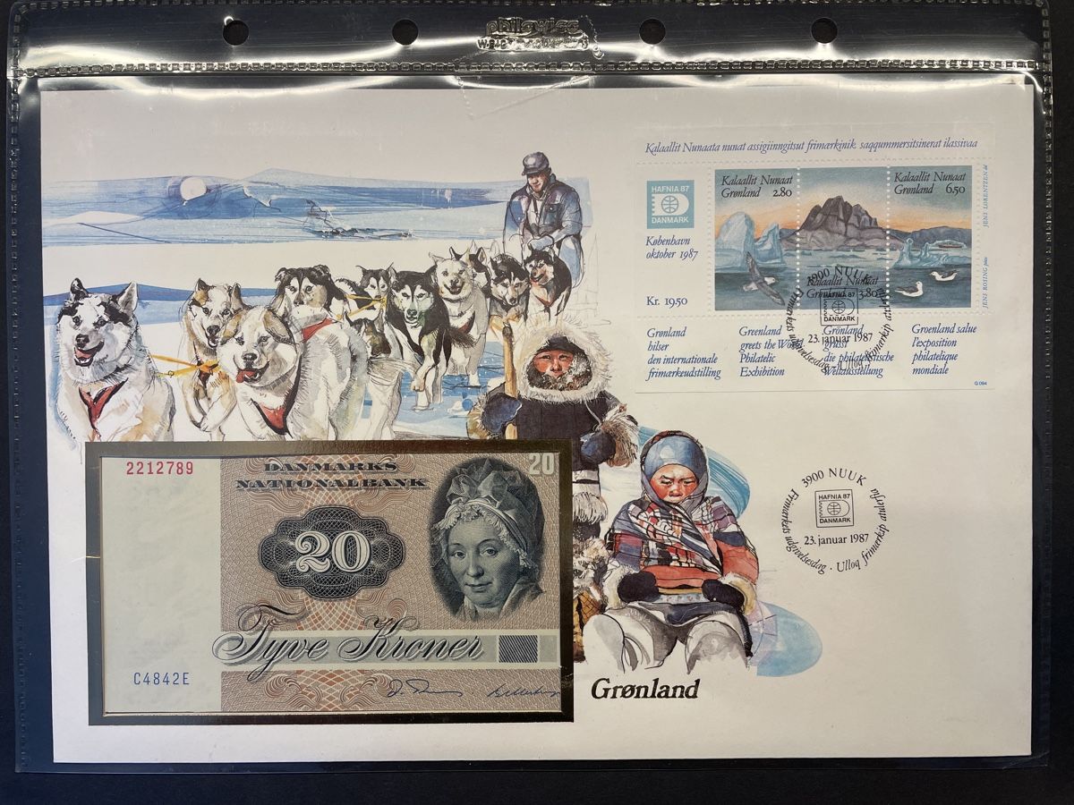 Banconote: Banknotenbrief Grönland #09 – Usato da Schachen LU venduto da Perlentraum