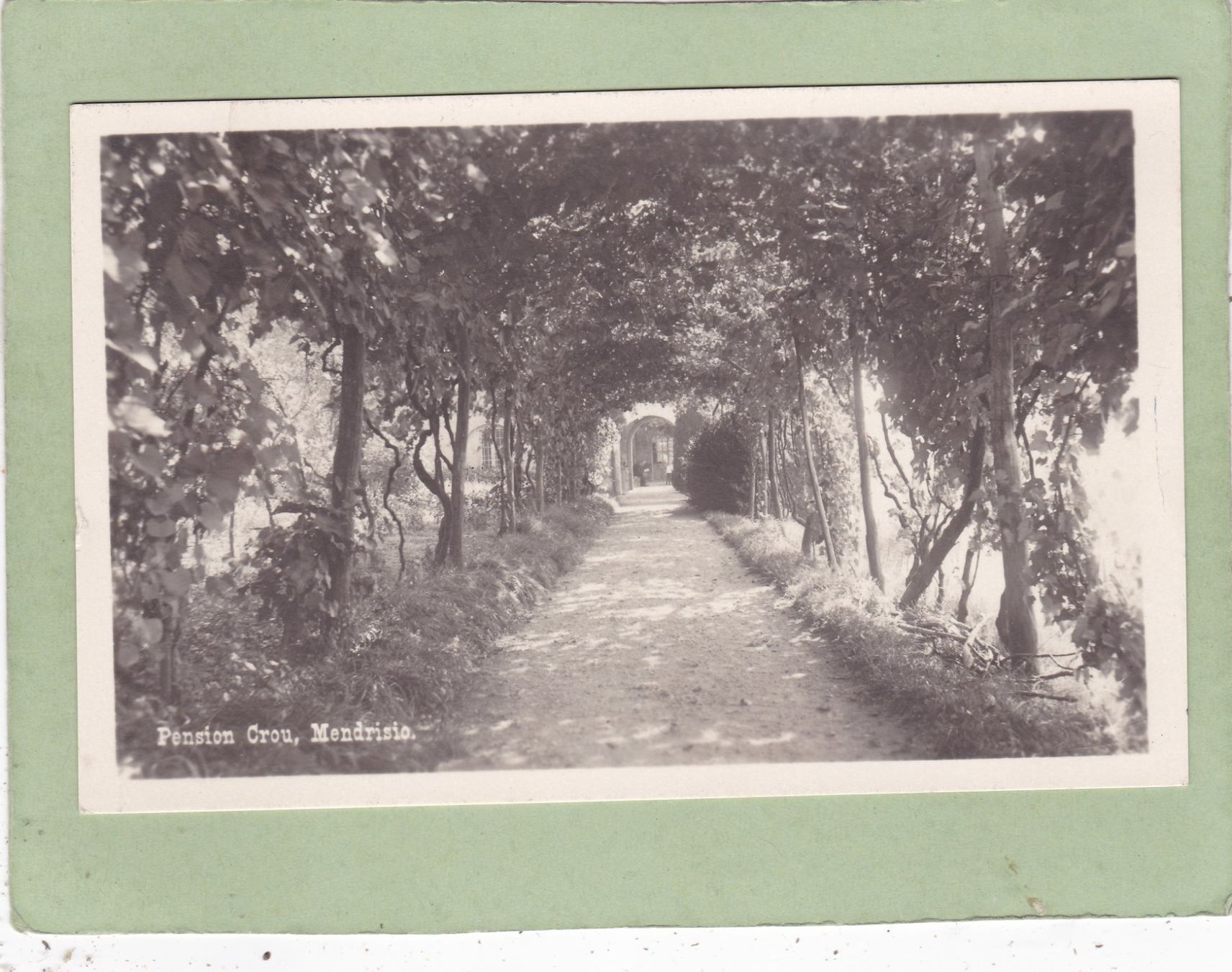 Cartoline postali: Mendrisio Pension Crou 1928 – Usato da Herisau venduto da Lisegrat2008