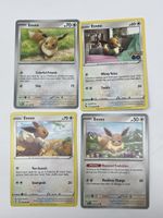 4 Pokemon Sammelkarten Evoli Eevee gemischt non Holo 🤩