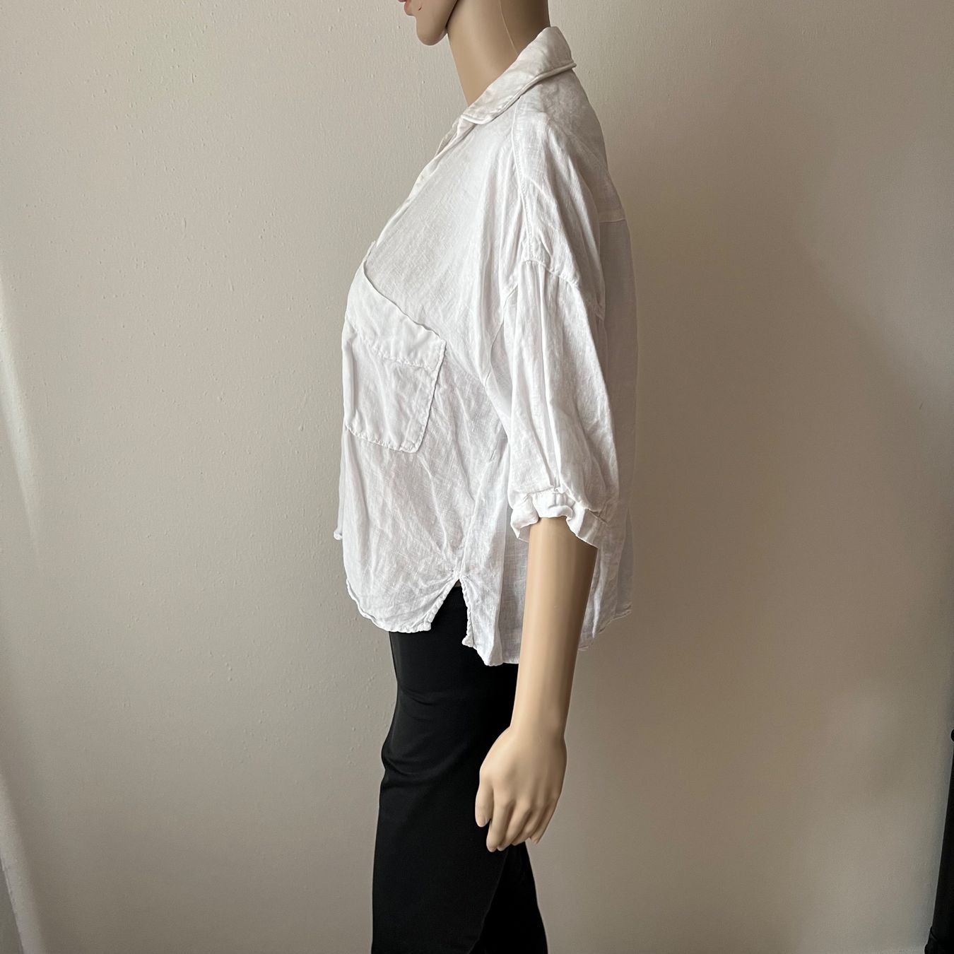 Zara Blusen: ZARA Leinenbluse weiss 🤍 – Gebraucht aus zürich von vintage12 3