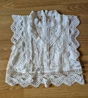 Elegante Bluse aus Spitze, weiss, Grösse M, neuwertig