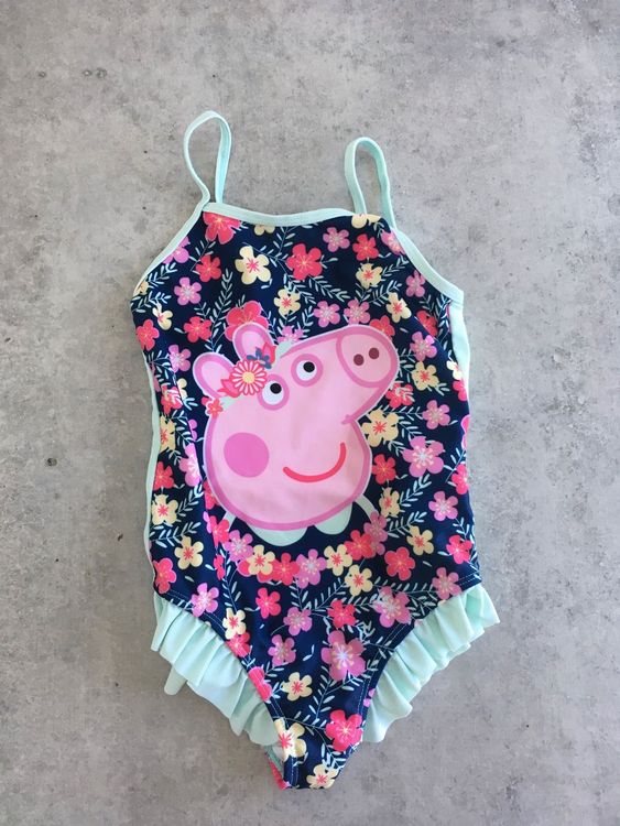 Peppa Pig Badeanzug Für Mädchen – Mit Rüschenrock & Gepunktet, Sommer-Bademode