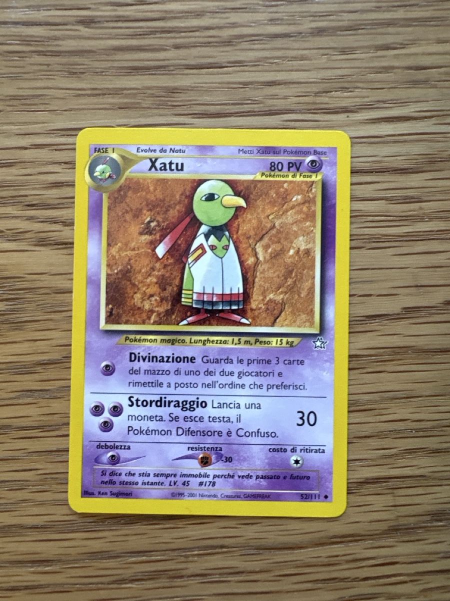 Pokémon Carte collezionabili: Pokemon, Xatu, Neo Genesis – Usato da Zürich venduto da el_marcel