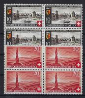 1942 Pro Patria Viererblocks postfrisch   15911