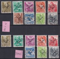 R28) Lot Verwaltungsmarken mit Kreuz, sehe Scan