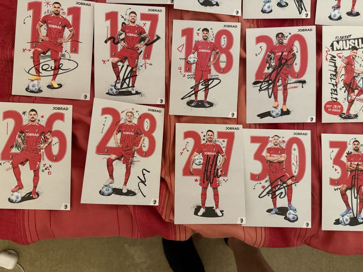 Autographes: Autogrammkarten SC Freiburg signiert  – D'occasion à Rüschlikon par Andi_2000 8