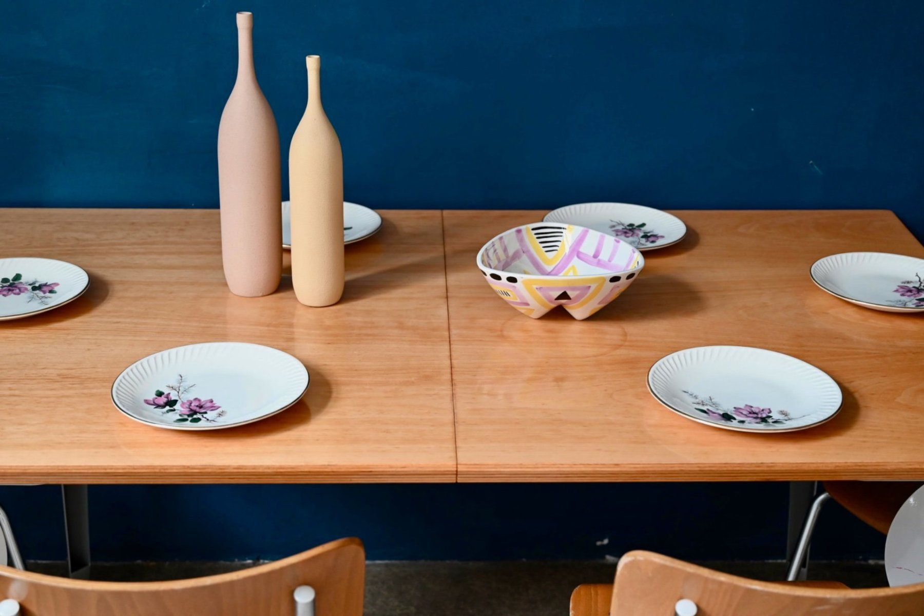 Tables: Table extensible Design 90s bois et acier – D'occasion à COLMAR par Sophiebellelurette 2