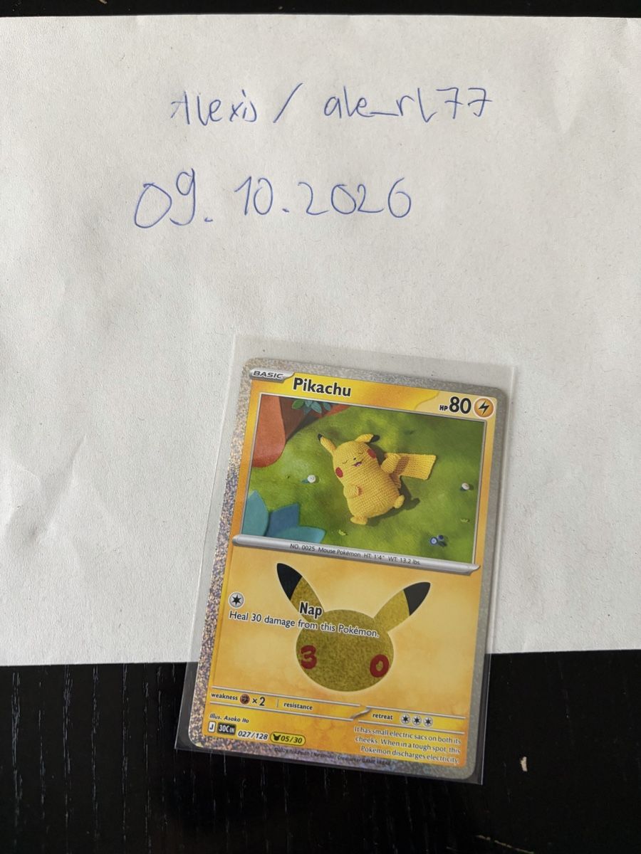 Pokémon Sammelbilder & Trading cards: Pikachu #05 30th Celebration EN – Neu (gemäss Beschreibung) aus Cham von ale_rl77