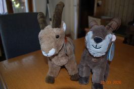 Zwei Plüschtiere Steinbock WWF gebraucht guter Zustand
