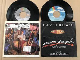 DAVID BOWIE - Cat People + Day In Day Out - 2 Singles