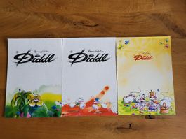 3er Set Diddl Blöcke A4 vintage Rarität Nr. 31, 53 und 121