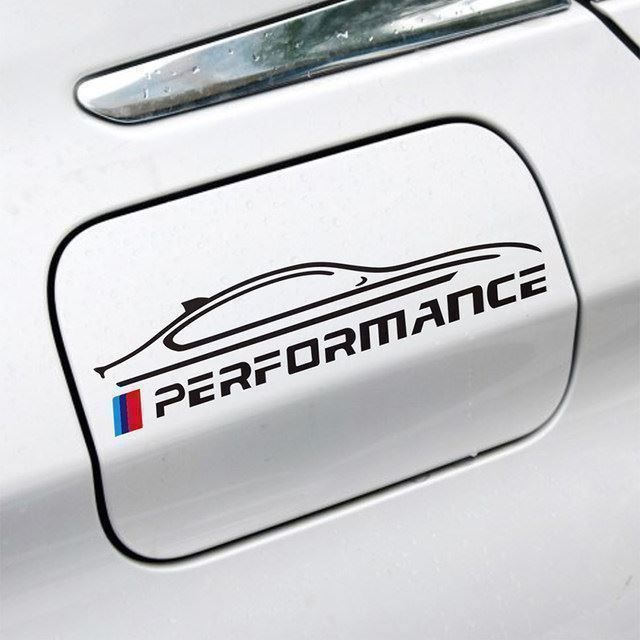 BMW Performance Aufkleber Schwarz 2x