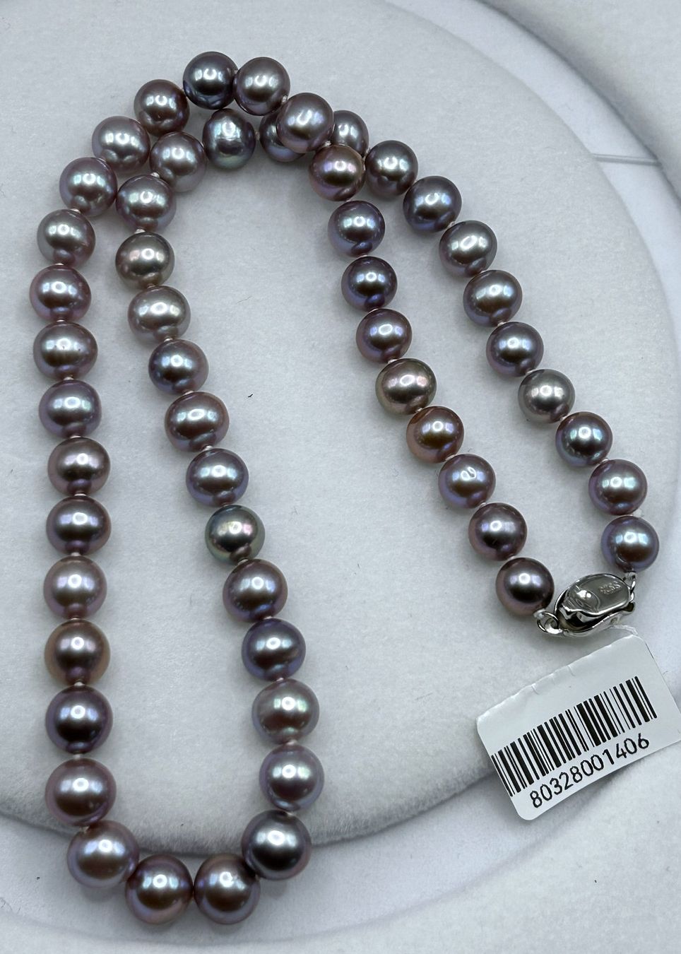 Catenine: Elegantes Süßwasser-Perlencollier in Lavendel/Violett – Nuovo e nell'imballaggio originale da Winterthur venduto da pin_6nv5 5