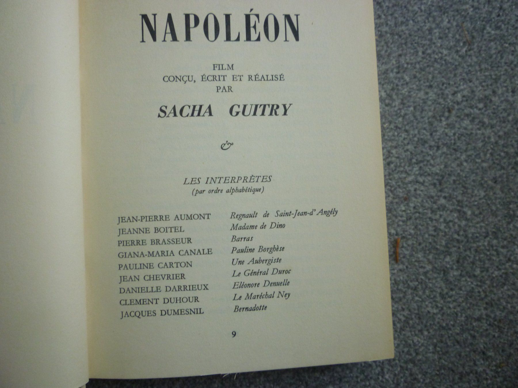 Bücher: Filmbuch Drehbuch Napoleon mit interpreten – Gebraucht aus Langnau am Albis von Molosser