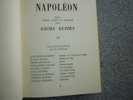 Filmbuch Drehbuch Napoleon mit interpreten