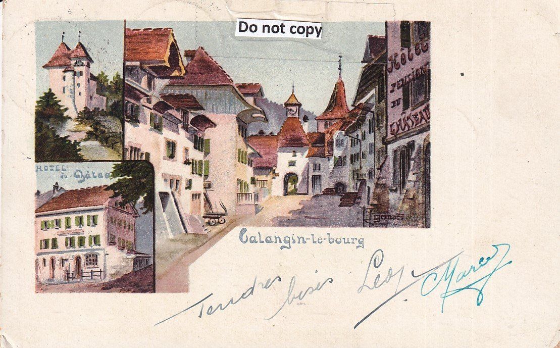 Cartoline postali: Valangin-le-bourg   NE          en 1927 – Usato da Brig venduto da Valcards54