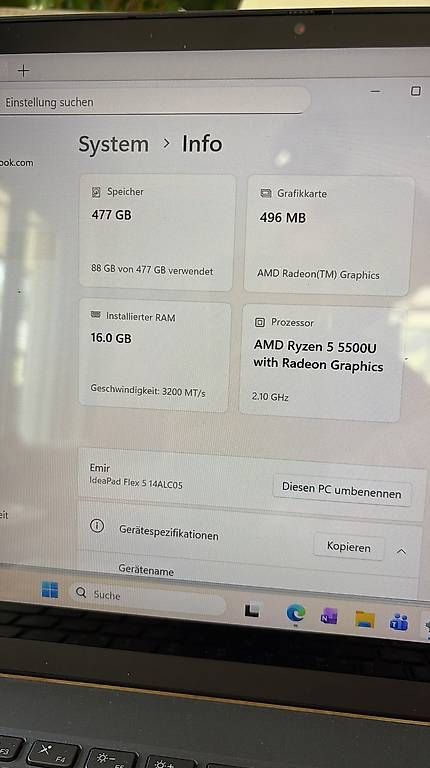 Notebook: Lenovo IdeaPad Flex 5 Convertible Laptop inkl. Eingabestift – Usato da Zwingen venduto da Selma.K 4