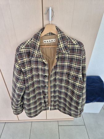 Marni Hemdjacke kariert gefüttert Grösse 48 gebraucht