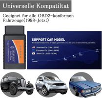 Bluetooth OBD2 ELM327 Diagnosegerät Auto IOS Tester Scanner