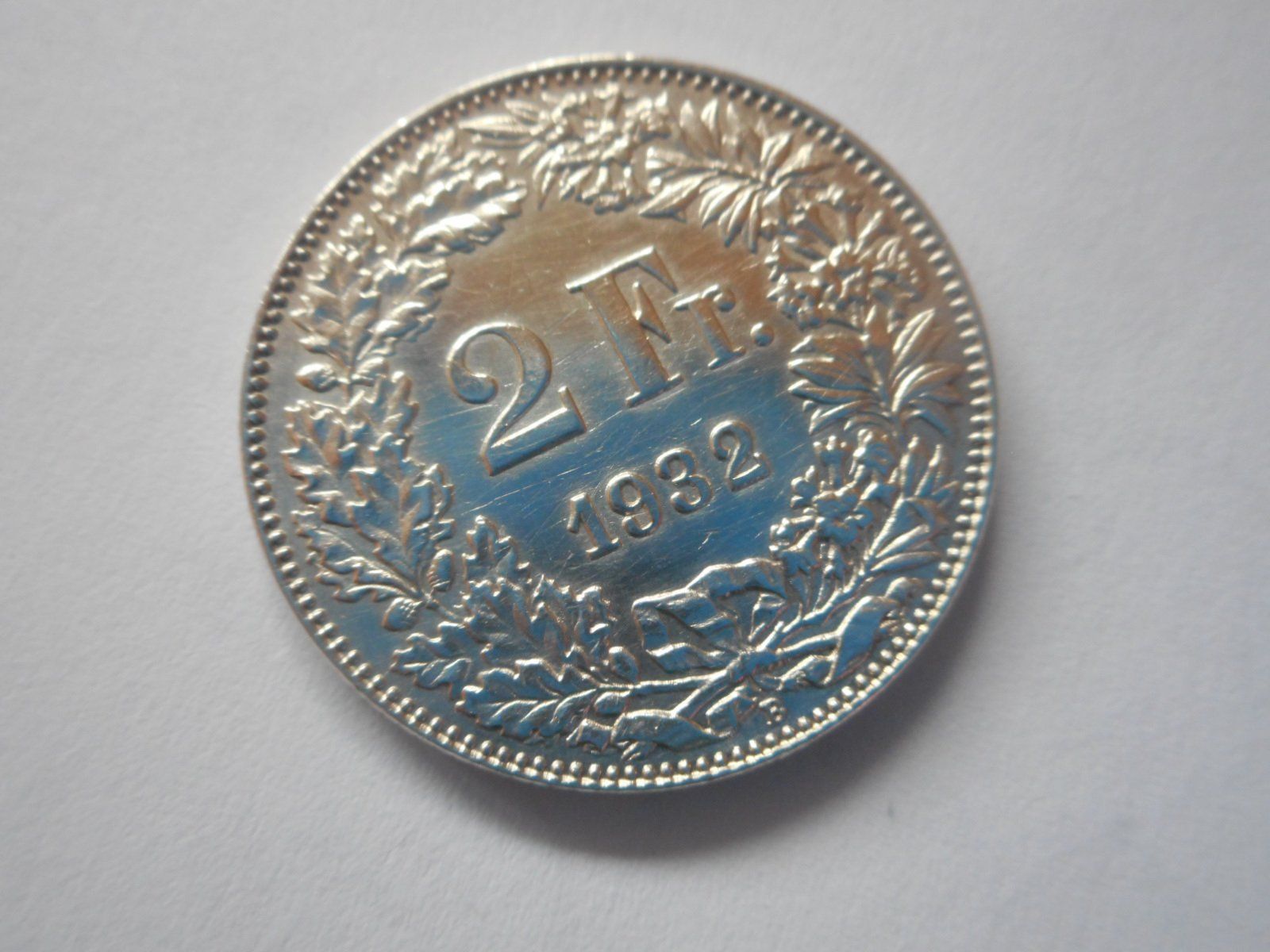 Alle Münzen: 2 Fr. 1932 silber  vorz – Gebraucht aus Kriegstetten von pizlad2010 1