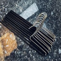 Kleiderbügel Set  15 Stück Metall schwarz guter Zustand