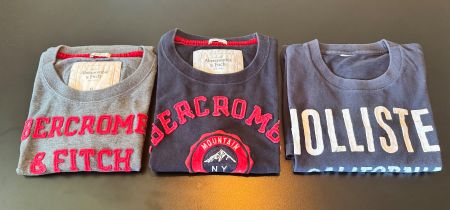 3 vintage T-Shirts, 2 A & F, 1 Hollister, Grösse XL