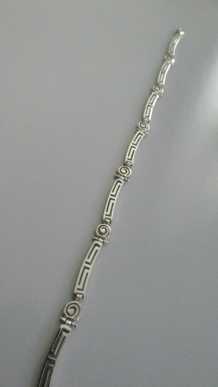 Ketten: Halskette Collier griechisches Muster Mäander 925 Silber – Gebraucht aus Frauenfeld von dhour 9