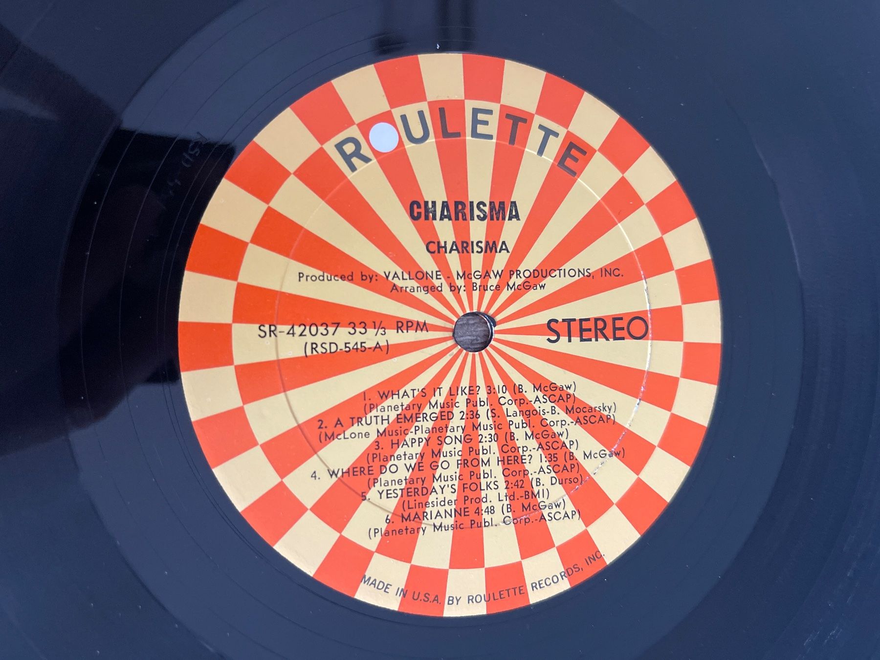 Dischi in vinile: S95/Charisma - Roulette Records – Usato da Frutigen venduto da Philippe_jsp 2