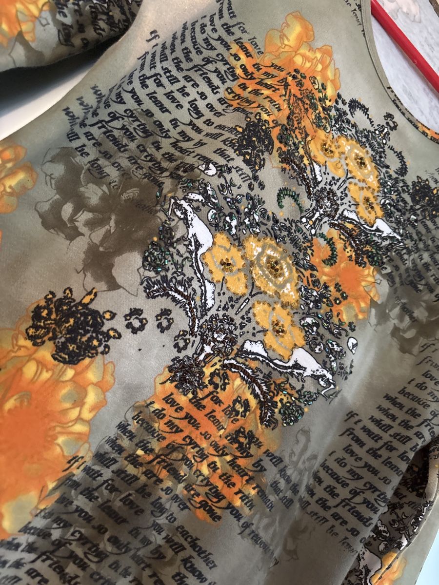 T-shirt: Cooles Shirt Gr. S/M mit Blumenmuster – Nuovo (secondo la descrizione) da Hendschiken venduto da Uraniali 2