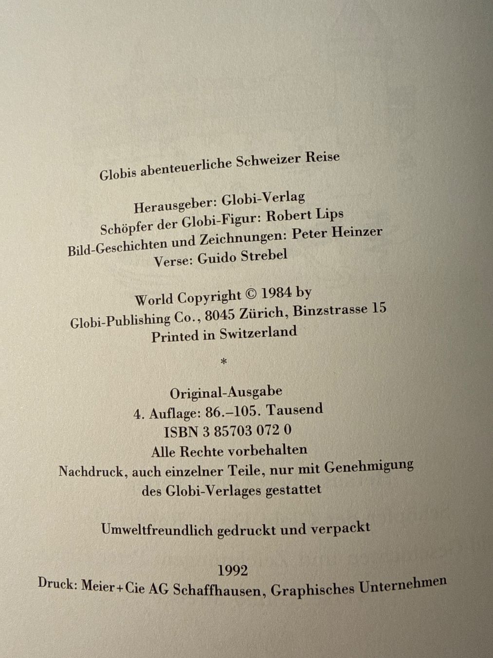 Libri: Globis abenteuerliche Schweizer Reise – Usato da Oberdiessbach venduto da sonira 1