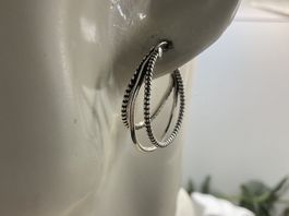 Creolen 3fach, Silber