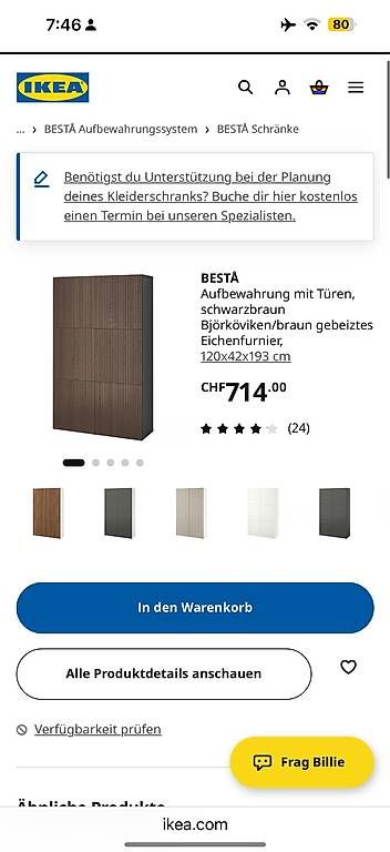 Ikea Armadi: IKEA BESTÅ Schrank mit Türen – Nuovo (secondo la descrizione) da Luzern venduto da mar_27gr 5