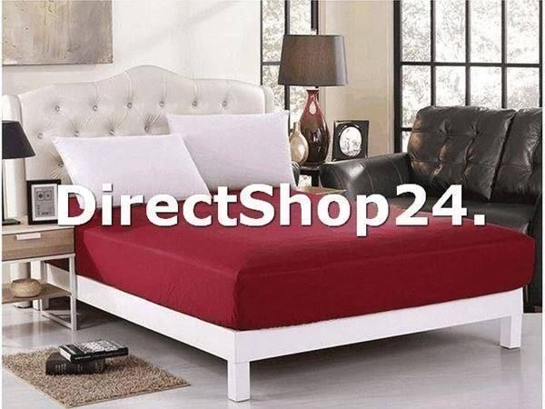 Biancheria da letto: JERSEY-FIX TICINO  Bordeaux 80/90x200 – Nuovo e nell'imballaggio originale da Oensingen venduto da directshop24 2