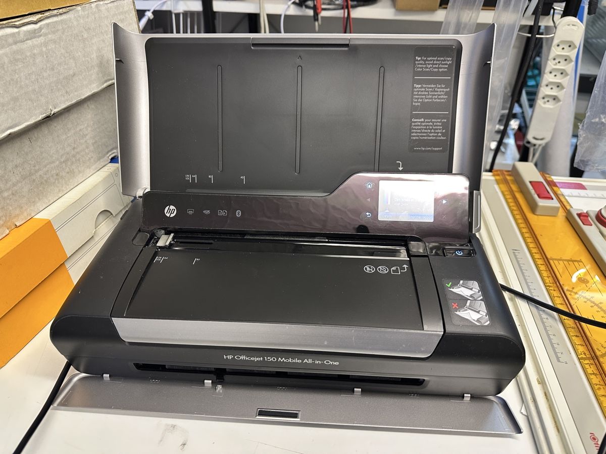 Used HP OfficeJet 150 Mobile Inkjet All-In-one Printer No Ink/Cable 6K
