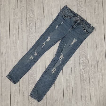Rainbow Skinny Jeans, Gr. 38, mit Löchern, Top Zustand!