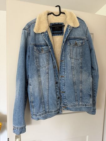 Veste en jean ZARA doublée sherpa taille M homme