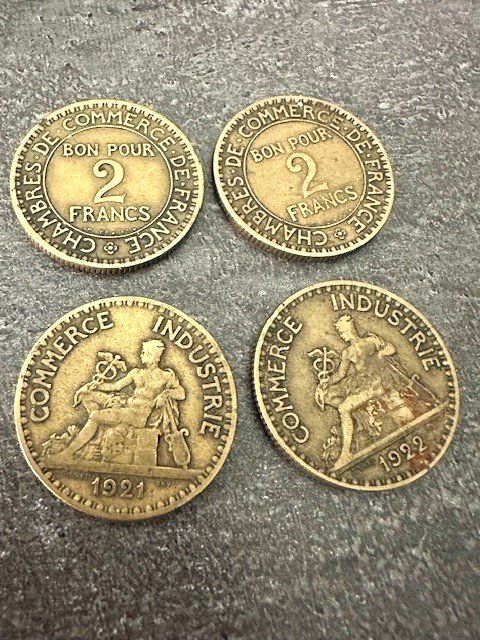 Tutti le monete: BON POUR 2 FRANCS    commerce industrie – Usato da Winkel venduto da zeho 2