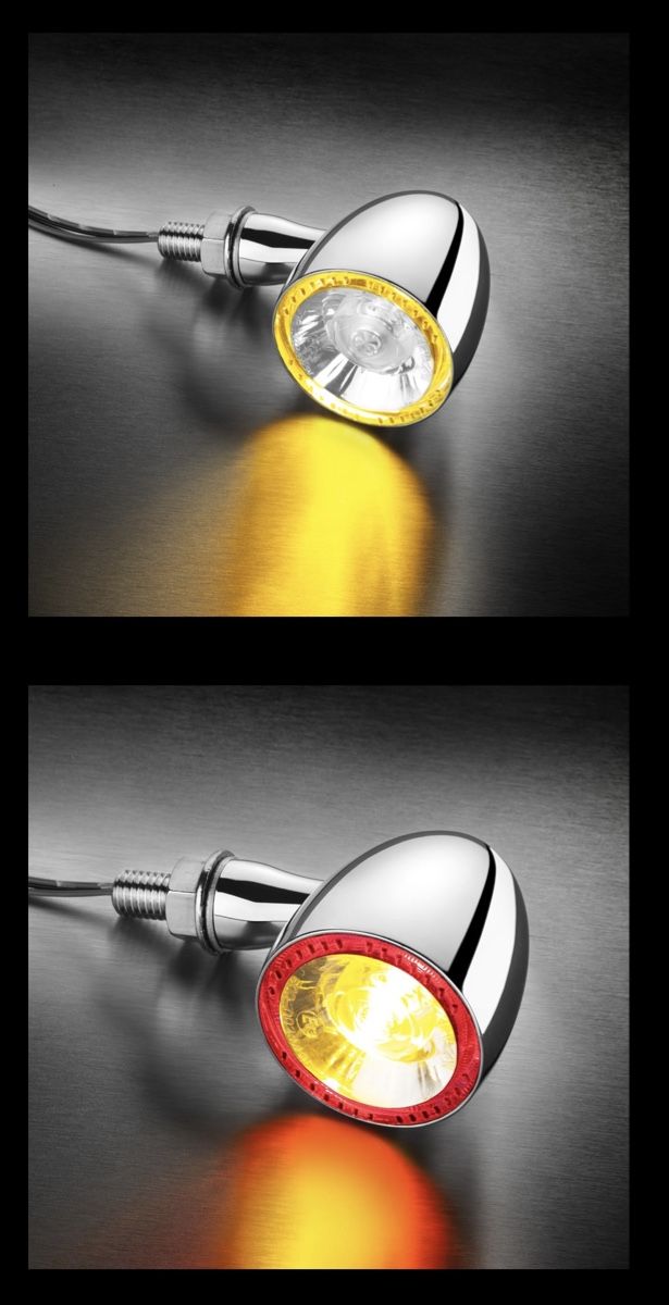 Lampen: Kellermann Motorrad-Blinker-Set 1000 PL in Mattschwarz – Neu und originalverpackt aus Oberrüti von HotRod1932