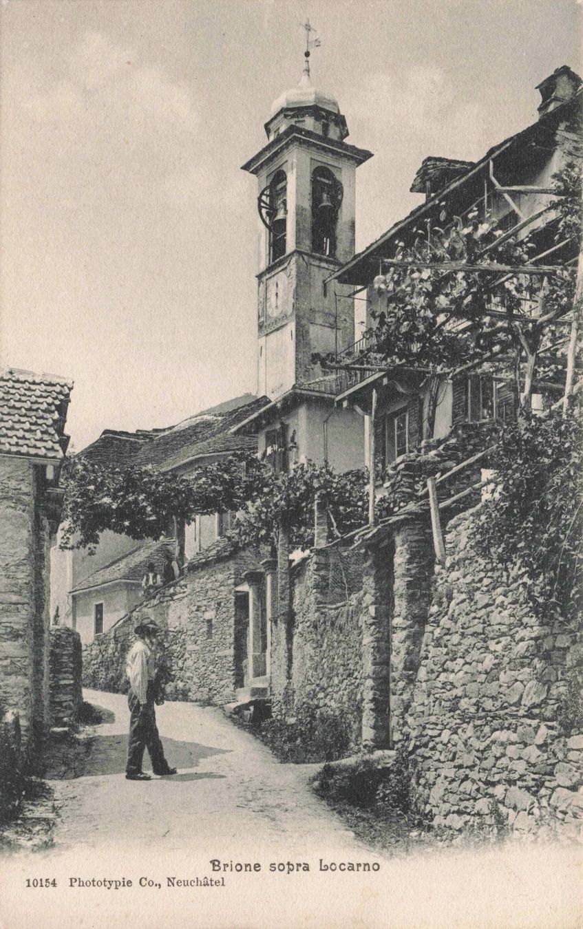 Ansichtskarten: Brione sopra Locarno – Gebraucht aus Biasca von Blenio71