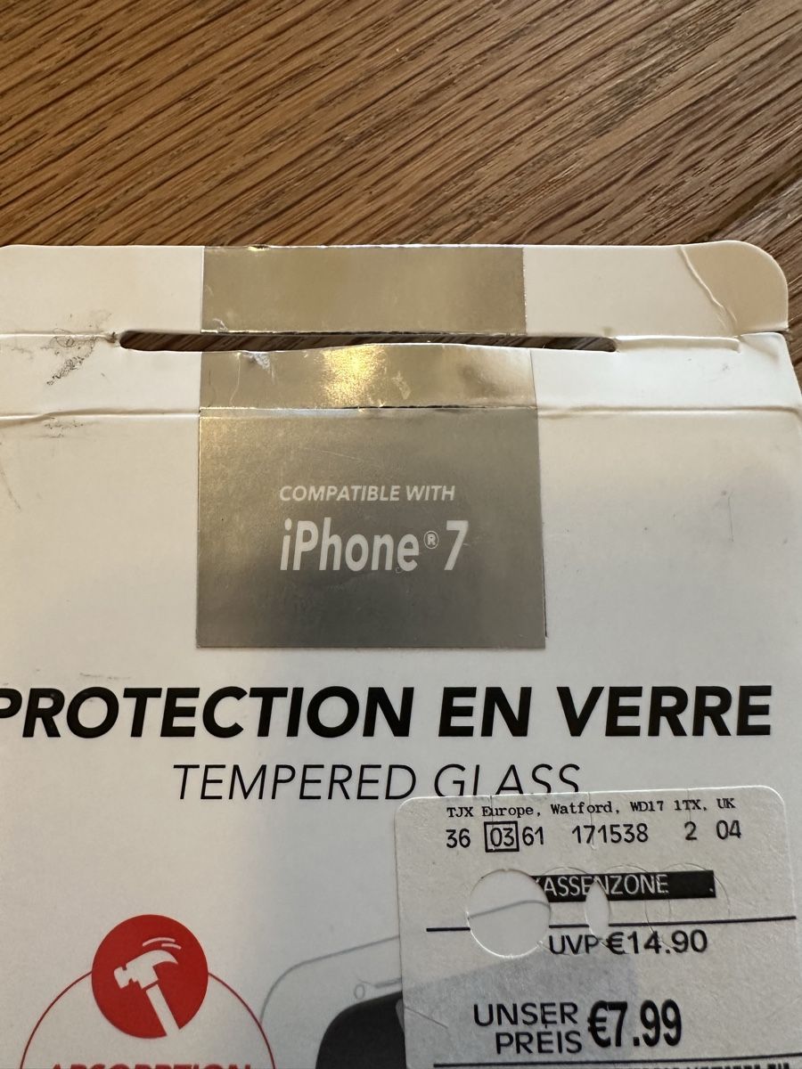 Lackretusche & Schutzfolien: iPhone 7/7S Panzerglasfolie, neu, Originalverpackt! – Neu (gemäss Beschreibung) aus Mettendorf TG von Pinova02 3
