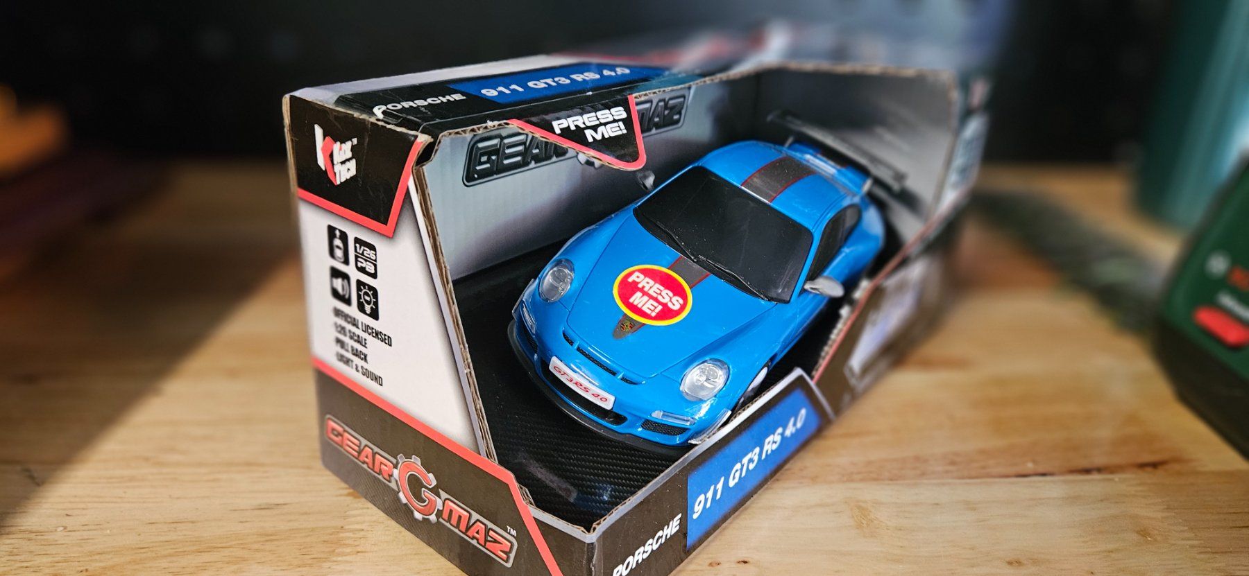 Lamborghini Modellini d'auto: Pullback Car Porsche Blau – Nuovo e nell'imballaggio originale da Rohrbach venduto da Emiflo 1