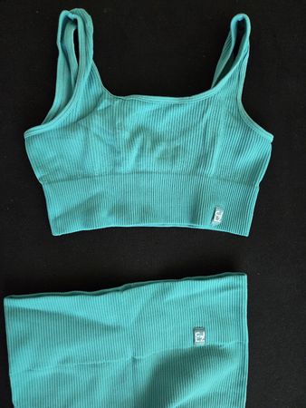 Calzedonia Sport-Set Türkis Gr. M/L Top & Leggings ✅ Sommer 