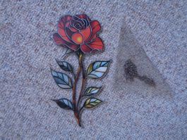 Fensterbild Rose (Acryl)