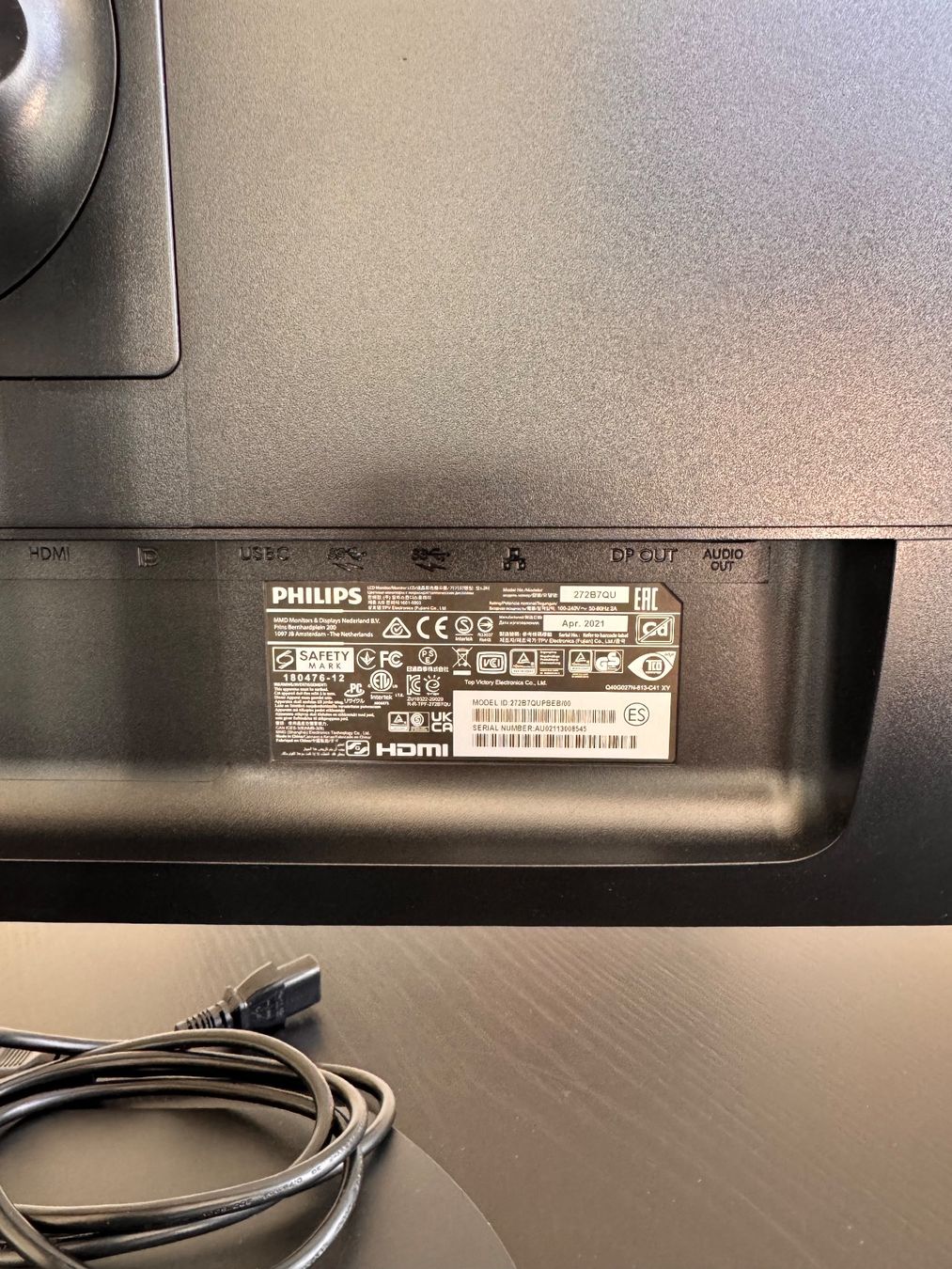 Monitor: Philips Brilliance 272B7QUPBEB 27" QHD IPS USB-C – Usato da Küsnacht ZH venduto da Niek_zurich 2