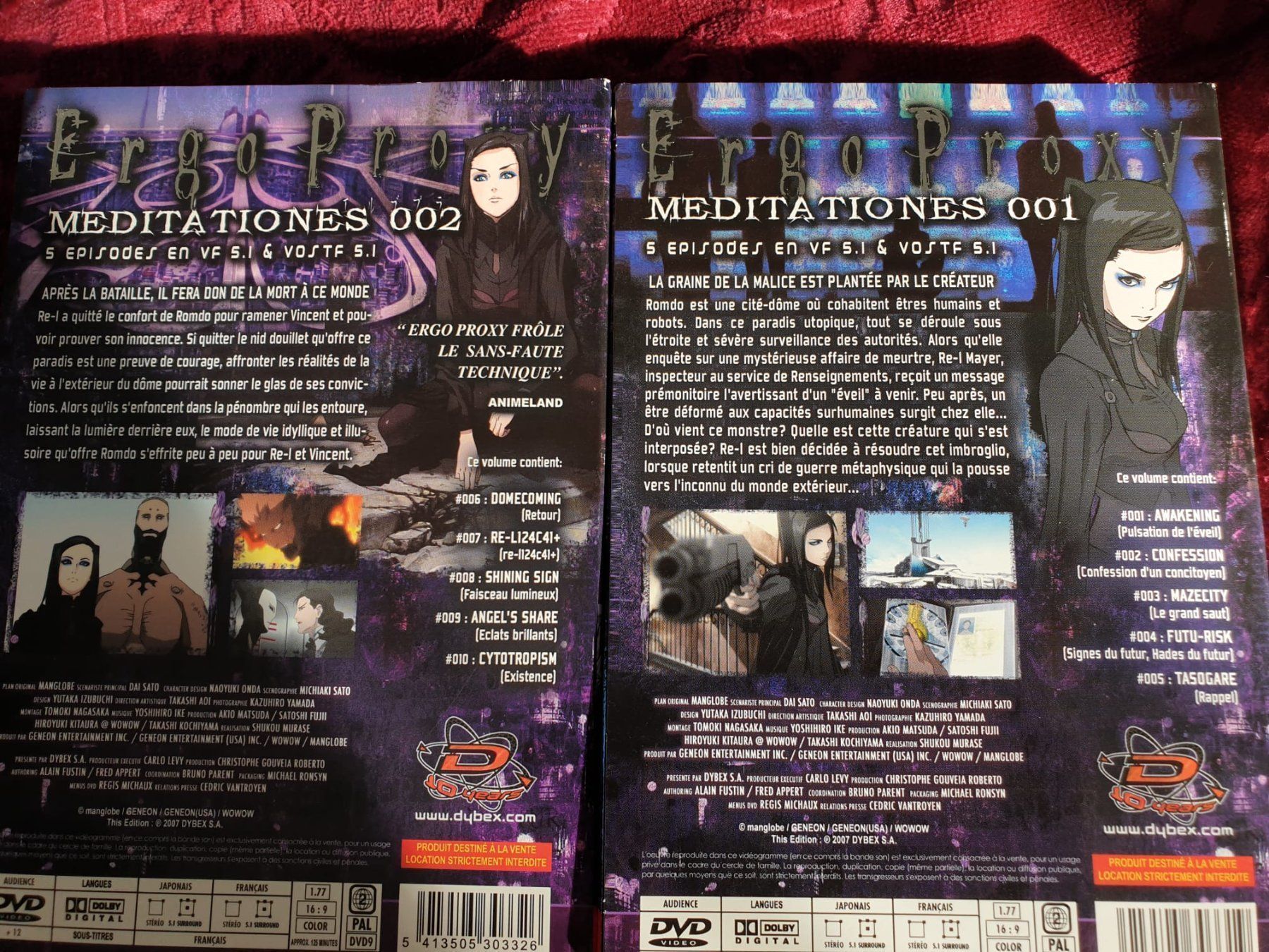 Tutti i DVDs: Ergo Proxy Meditationes 001/002 – Nuovo (secondo la descrizione) da Zollikofen venduto da wir_verkaufen 1