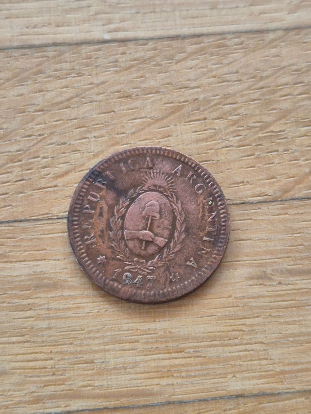 Tutti le monete: Argentinien 2 Centavos 1947 Top-Zustand – Usato da Mels venduto da Goldenfalcon