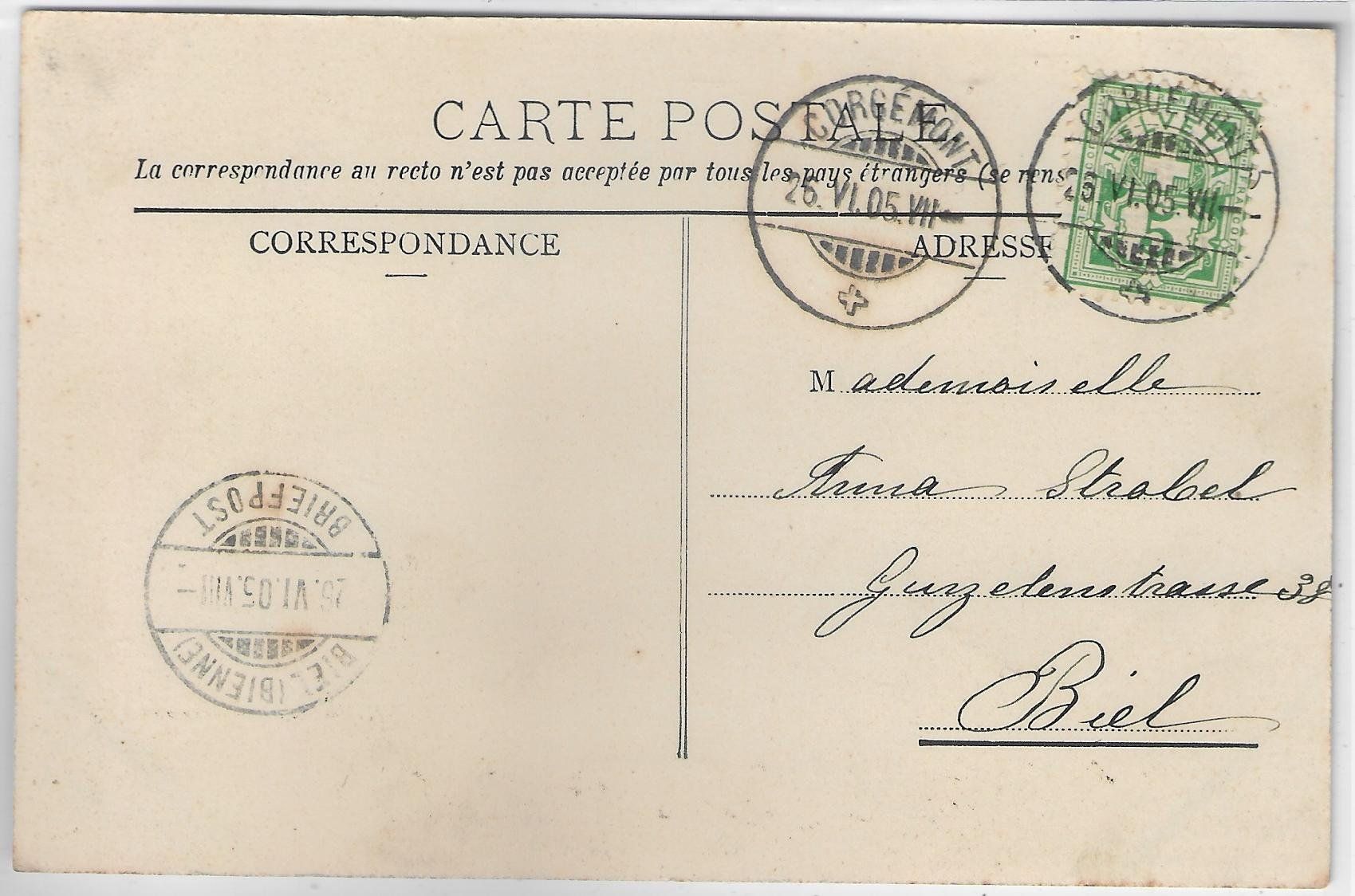 Cartoline postali: Vue generale sur Sonceboz – Usato da Ettingen venduto da Kartenplanet 1