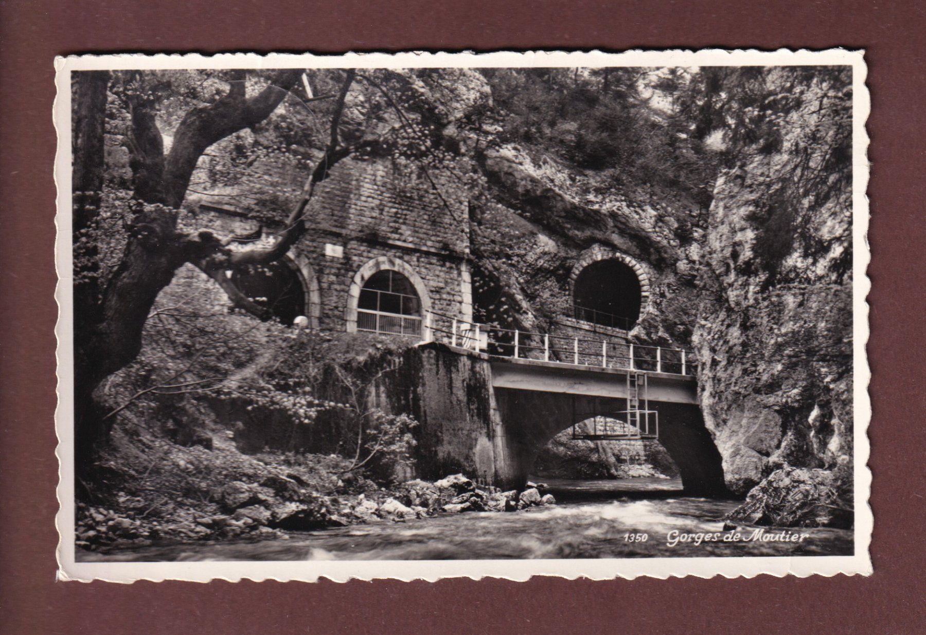 Cartoline postali: Gorges de MOUTIER - 1963 – Usato da Pully venduto da nicecards-shop