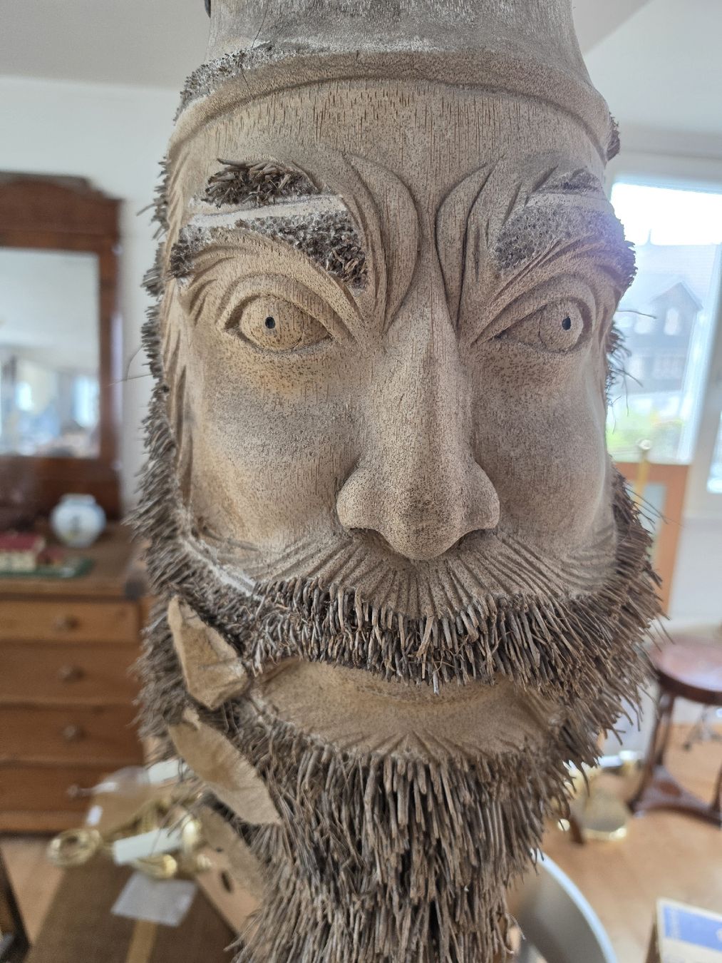 Skulpturen & Statuen: Holzskulptur "Kopf mit Bart" - Einzigartiges Unikat! – Gebraucht aus Mettlen von elios0888 3